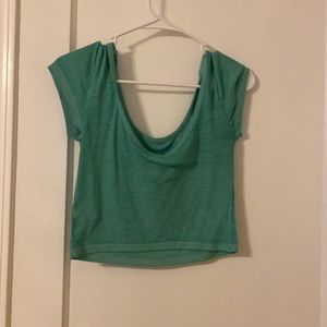 Mossimo teal crop top